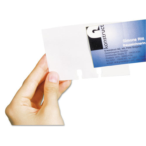 Durable - TELINDEX Business Card Pocket Refill, Two 2 7/8 x 4 1/8 Cards/Page, 40 Pages, Sold as 1 PK
