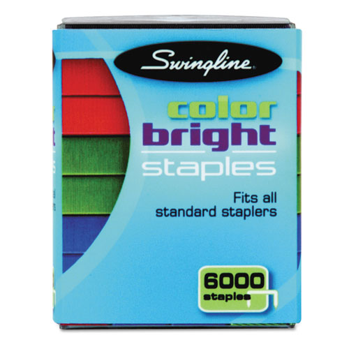 Swingline - Color Bright Staples, 6,000/Pack, Sold as 1 PK