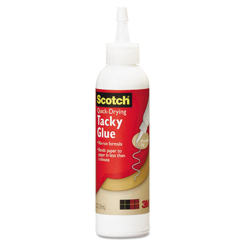 Scotch - Quick-Drying Tacky Glue, 4 oz, Roller, Sold as 1 EA