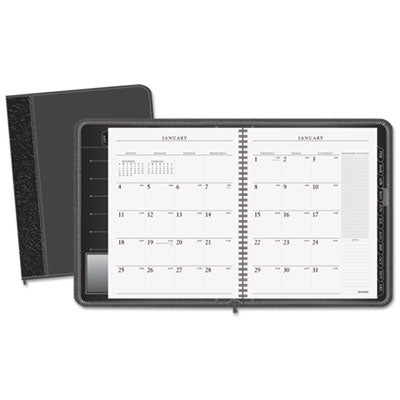 AT-A-GLANCE Executive - Executive Recycled Monthly Planner, Black, 6 7/8-inch x 8 3/4-inch, Sold as 1 EA