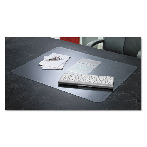 KrystalView Desk Pad with Microban, Glossy, 38 x 24, Clear, Sold as 1 Each