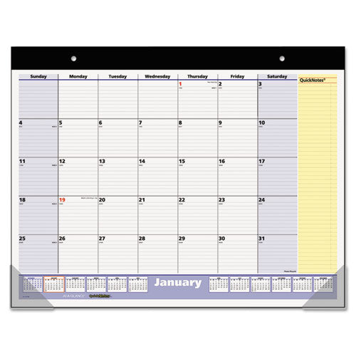 AT-A-GLANCE - QuickNotes Recycled Desk Pad, 22-inch x 17-inch, Sold as 1 EA
