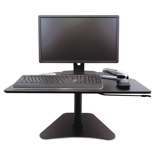 High Rise Collection Adjustable Stand-Up Desk Converter, 28 x 23 x 16 3/4, Black, Sold as 1 Each