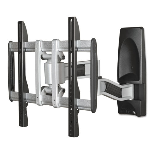 HG Articulating Flat Panel Wall Mounts, 19w x 22d x 17 3/4h, Silver/Black, Sold as 1 Each