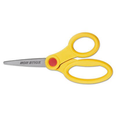 Non-Stick Kids Scissors, 5" Long, Blunt, Assorted Colors, Sold as 1 Each
