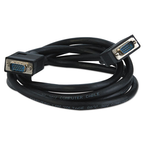 VGA Monitor Cable, 6 ft, Black, Sold as 1 Each