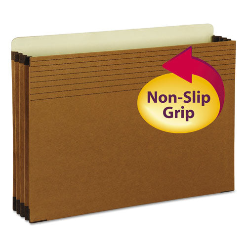 Easy Grip File Pocket, Legal, 3 1/2" Exp., Redrope, 25/Box, Sold as 1 Box, 25 Each per Box 