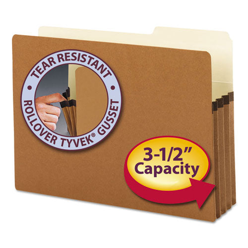 3 1/2" Exp Pocket, 2/5 Tab, Legal, Manila/Redrope, 25/Box, Sold as 1 Box, 25 Each per Box 