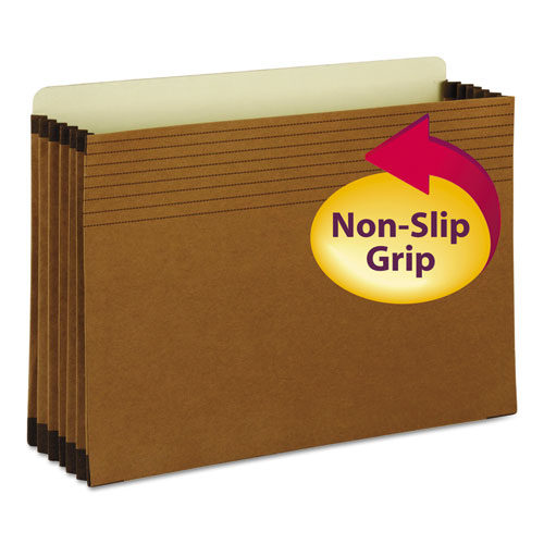 Easy Grip File Pocket, Legal, 5 1/4" Exp., Redrope, 10/Box, Sold as 1 Box, 10 Each per Box 