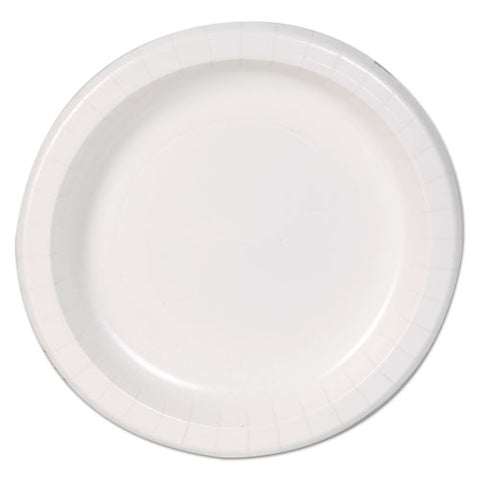 Basic Paper Dinnerware, Plates, White, 8.5" Diameter, 125/Pack, Sold as 1 Package