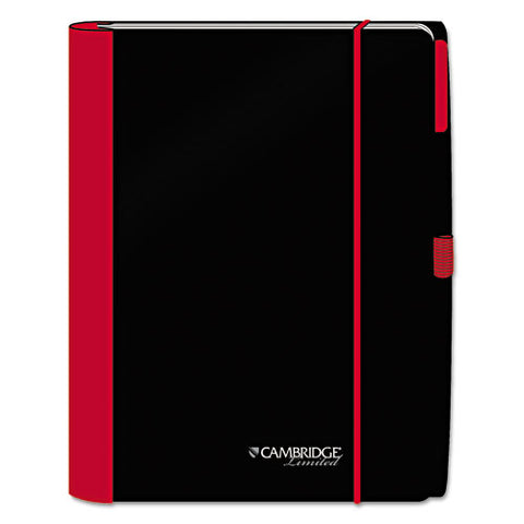 Accents Business Notebook, 10 x 11 1/4, Legal Rule, Red Cover, 100 Sheets, Sold as 1 Each