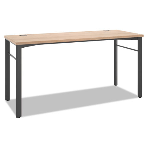 Manage Series Desk Table, 60w x 23 1/2d x 29 1/2h, Wheat, Sold as 1 Each