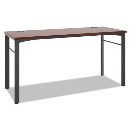 Manage Series Desk Table, 60w x 23 1/2d x 29 1/2h, Chestnut, Sold as 1 Each