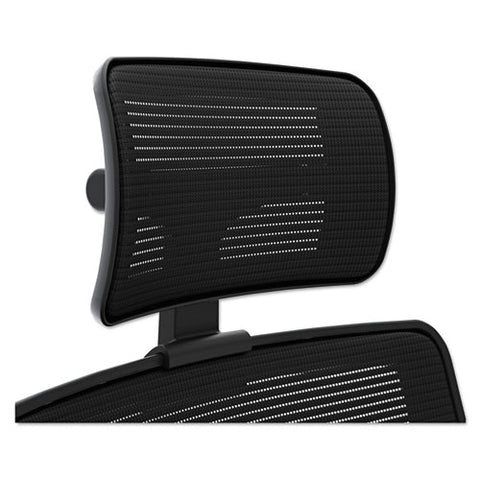 Adjustable Headrest for Endorse Series Mesh Mid-Back Work Chairs, Black, Sold as 1 Each
