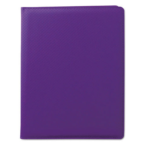 Fashion Padfolio, 8 1/2 x 11, Purple PVC, Sold as 1 Each