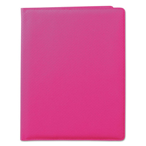 Fashion Padfolio, 8 1/2 x 11, Pink PVC, Sold as 1 Each