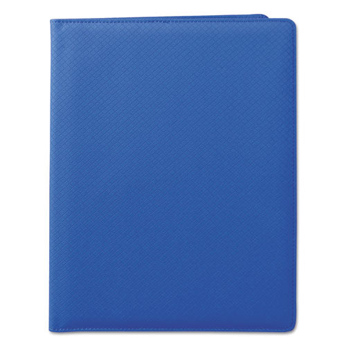 Fashion Padfolio, 8 1/2 x 11, Blue PVC, Sold as 1 Each