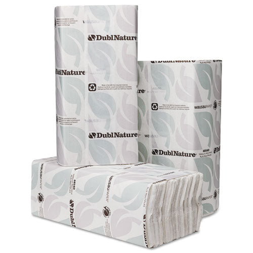 DublNature C-Fold Towels, 10 1/8 x 13, White, 150/Pack, 16 Packs/Carton, Sold as 1 Carton, 16 Package per Carton 
