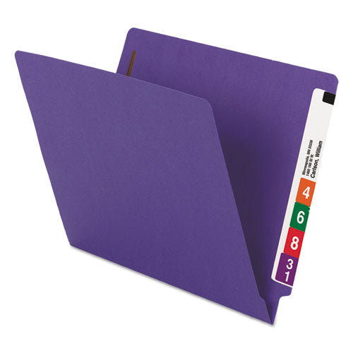WaterShed/CutLess End Tab 2 Fastener Folders, 3/4" Exp., Letter, Purple, 50/Box, Sold as 1 Box, 50 Each per Box 