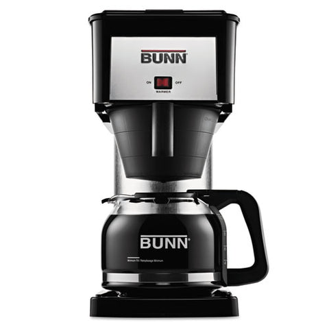 BUNN - 10-Cup Pour-O-Matic Coffee Brewer, Black, Sold as 1 EA