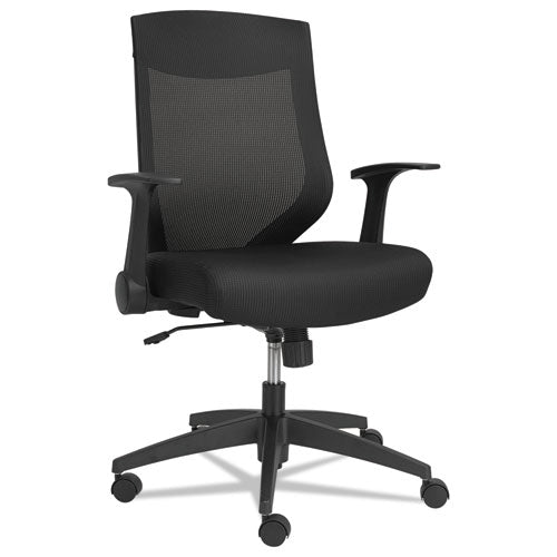 EB-K Series Synchro Mid-Back Mesh Chair, Black/Black Frame, Sold as 1 Each