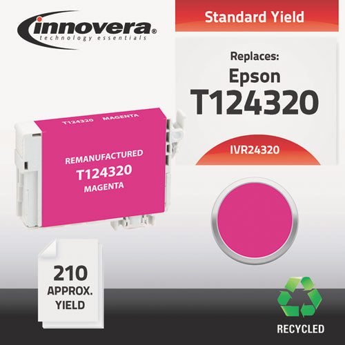 24320 Compatible Reman T124320 (T-124) Ink, 210 Page-Yield, Magenta, Sold as 1 Each