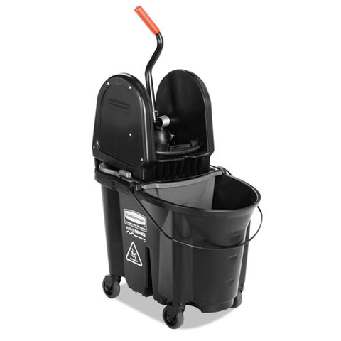 Executive WaveBrake Down-Press Mop Bucket, Black, 35 Quart, Sold as 1 Each