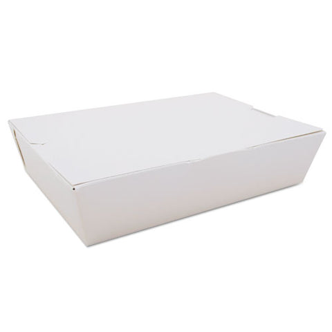 ChampPak Carryout Boxes, 2lb, 7 3/4w x 5 1/2d x 1 7/8h, White, 200/Carton, Sold as 1 Carton, 200 Each per Carton 