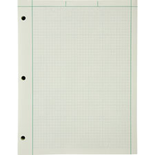 Ampad Green Tint Engineer's Quadrille Pad, Sold as 1 Pad