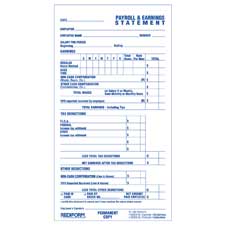 Rediform Individual Time/Payroll Record Form, Sold as 1 Each