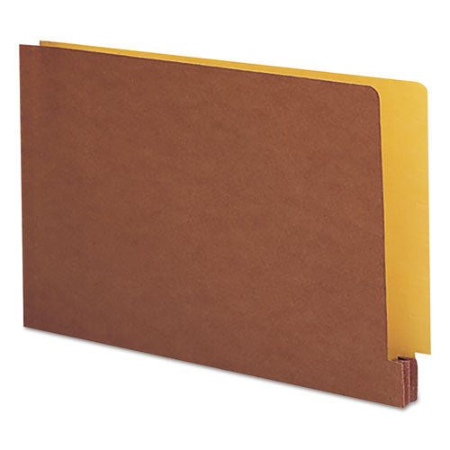 Smead - End Tab File Pockets, Four-Inch Expansion, Legal, Redrope/Goldenrod Back, Sold as 1 EA