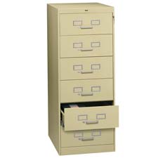 Tennsco Card Files & Media Storage Cabinet, Sold as 1 Each