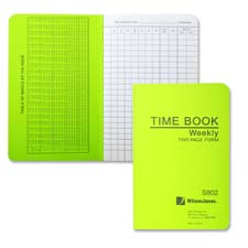 Wilson Jones Foreman's Time Book, Sold as 1 Each