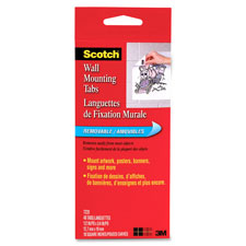 Scotch Removable Wall Mounting Tabs, Sold as 1 Package, 48 Each per Package 