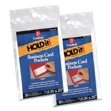 Cardinal HOLDit! Business Card Pocket, Sold as 1 Package
