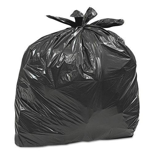Large Trash Bags, 33 gal, 0.75 mil, 32 1/2 x 40, Black, 50/BX, 6 BX/CT, Sold as 1 Carton, 300 Each per Carton 