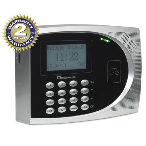 Acroprint - timeQplus Proximity Time and Attendance System, Badges, Automated, Sold as 1 EA