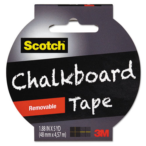 Chalkboard Tape, 1.88" x 5 yds, Black, Sold as 1 Roll