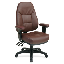 Office Star High-Back Eco-leather Chair, Sold as 1 Each