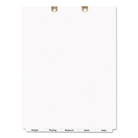 Write & Erase Tab Dividers for Classification Folders, 5-Tab, Letter, Sold as 1 Set