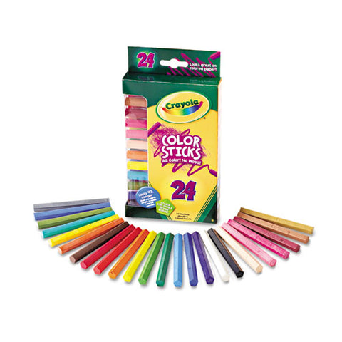 Crayola - Woodless Color Pencils, Assorted, 24/Pack, Sold as 1 PK