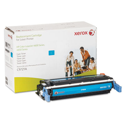 Xerox - 6R942 Compatible Remanufactured Toner, 8000 Page-Yield, Cyan, Sold as 1 EA