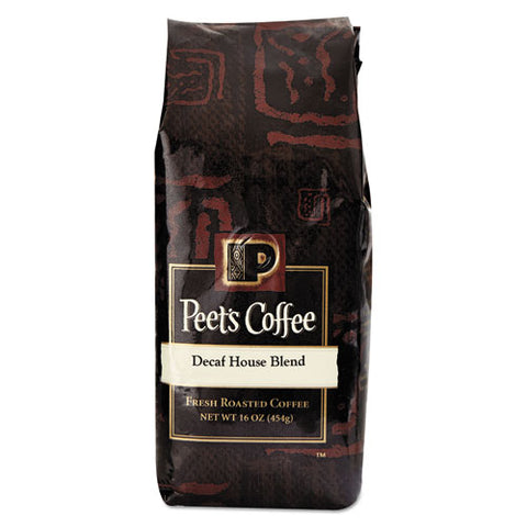 Bulk Coffee, House Blend, Decaf, Ground, 1 lb Bag, Sold as 1 Each