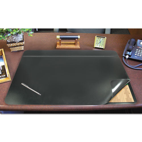 Artistic - Hide-Away PVC Desk Pad, 24 x 19, Black, Sold as 1 EA