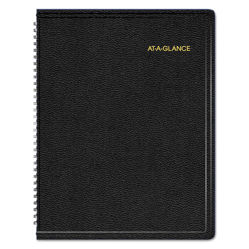 AT-A-GLANCE - Triple View Weekly/Monthly Appointment Book, Black, 8 1/4-inch x 10 7/8-inch, Sold as 1 EA
