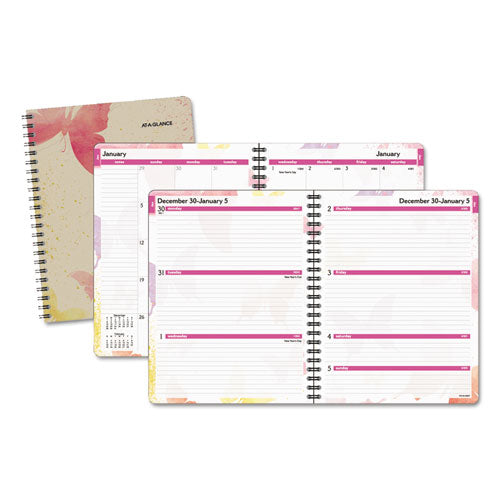 Watercolors Weekly/Monthly Planner, 8 1/2 x 11, Watercolors, 2016, Sold as 1 Each