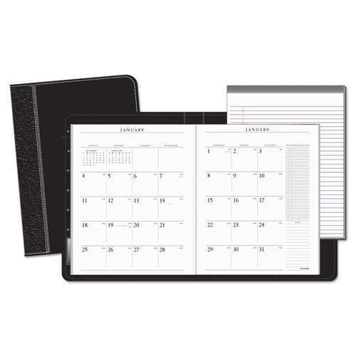 AT-A-GLANCE Executive - Recycled Executive Monthly Padfolio, Black, 9-inch x 11-inch, Sold as 1 EA