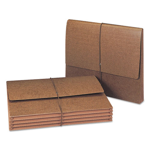 Smead - 3 1/2 Inch Expansion Wallets with Tyvek, Letter, Leather-Like Redrope, 10/Box, Sold as 1 EA