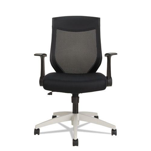 EB-K Series Synchro Mid-Back Mesh Chair, Black/Cool Gray Frame, Sold as 1 Each
