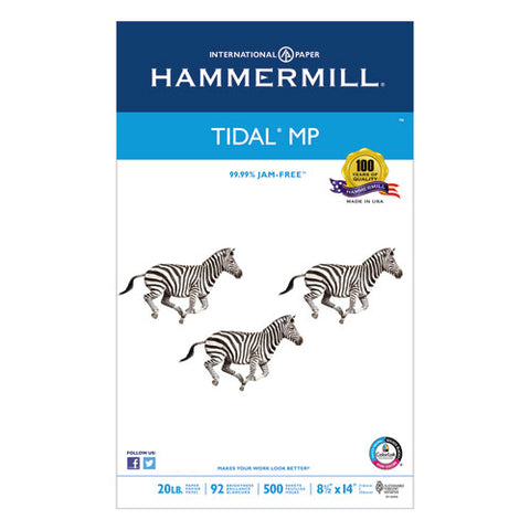 Hammermill - Tidal MP Copy Paper, 92 Brightness, 20lb, 8-1/2 x 14, White, 500 Sheets/Ream, Sold as 1 RM